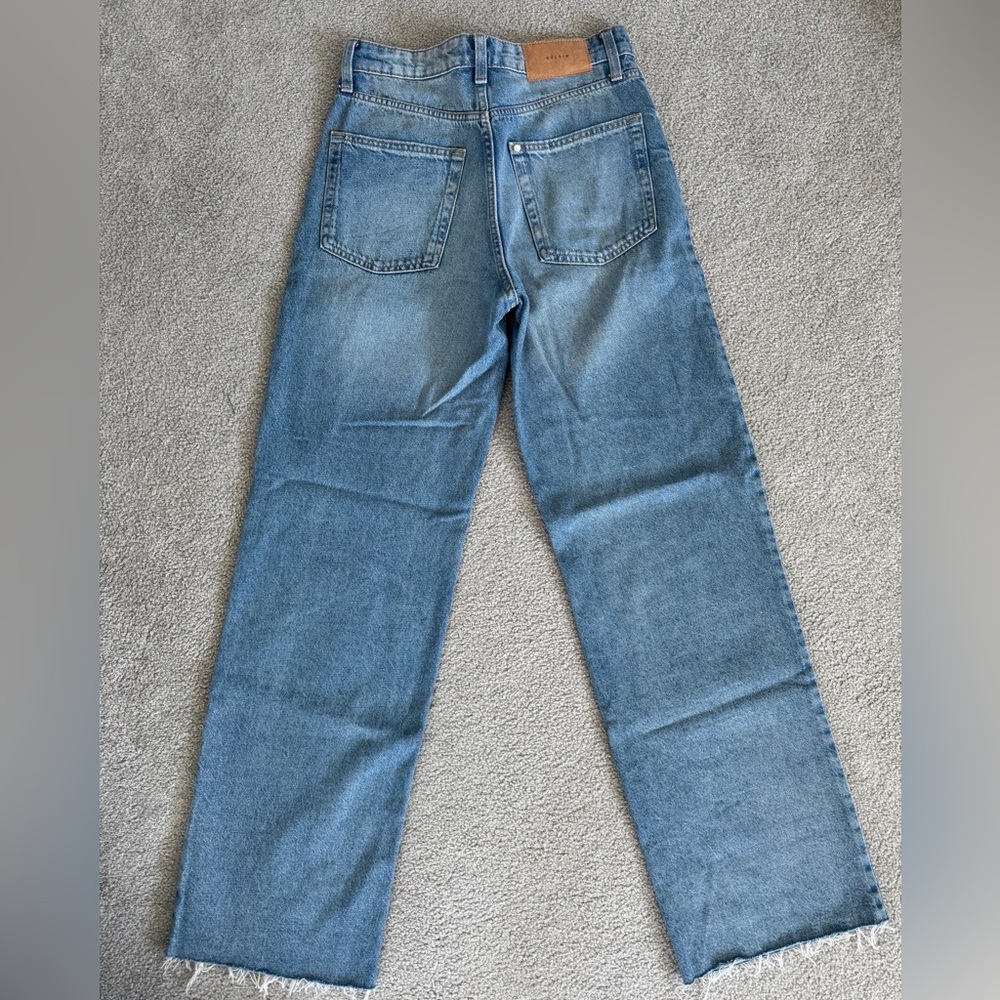 H&M Ultra High Waist Wide Leg Denim Size 4 NWOT - Picture 2 of 4